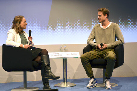Max Felder im Gespräch mit Nicole Schwertner