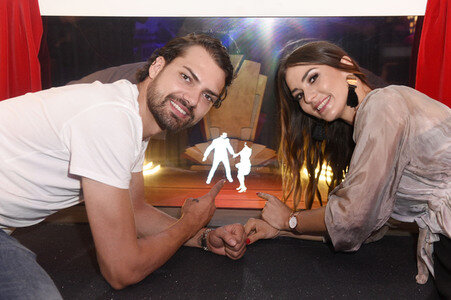 Präsentation der Hologramme von Renata Lusin und Jimi Blue Ochsenknecht in Berlin