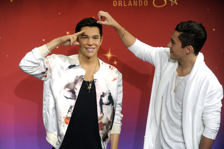 Präsentation der Austin Mahone Wachsfigur in New York