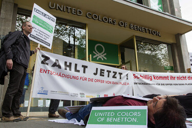 Demo zum Jahrestag des Einsturzes der Textilfabrik Rana Plaza, Berlin