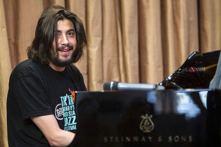 Pressetermin mit Salvador Sobral in Madrid