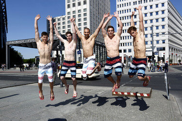 Open Air-Fashionshow des Menswear-Labels Camp David, Berlin