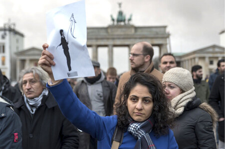 Proteste gegen die iranische Regierung in Berlin