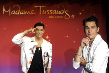 Präsentation der Austin Mahone Wachsfigur in New York