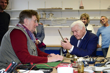 Besuch von Frank-Walter Steinmeier in Hoyerswerda