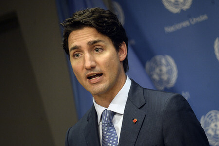 Pressekonferenz mit Justin Trudeau in New York