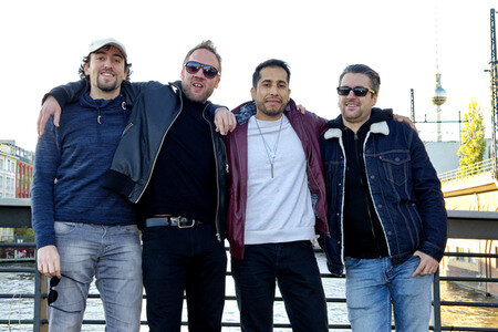 Fototermin mit dem Kid Colling Cartel in Berlin