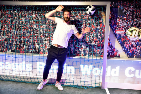 Einweihung des Fußball-WM Bereichs bei Madame Tussauds Berlin