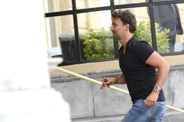 Ankunft von Jonas Kaufmann beim San Sebastian Film Festival 2014