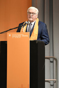 Steinmeier auf dem 36. Deutschen Evangelischen Kirchentag in Berlin