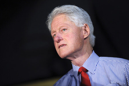 Wahlkampfrede von Bill Clinton in Edison