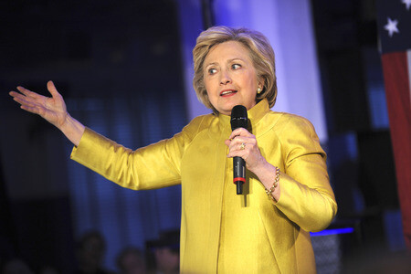 Wahlkampfrede von Hillary Clinton in New York