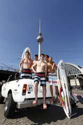 Open Air-Fashionshow des Menswear-Labels Camp David, Berlin