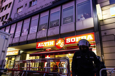 Demo für Kobane in Wedding, Berlin