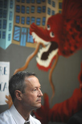 Martin O'Malley holds immigration roundtable at the New York Immigration Action Fund