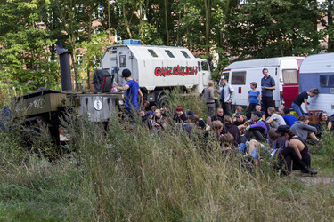 Treffen der Hausbesetzerszene im Rahmen der 'Squatting Days', Hamburg