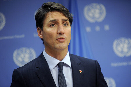 UN-Pressekonferenz  mit Justin Trudeau in New York