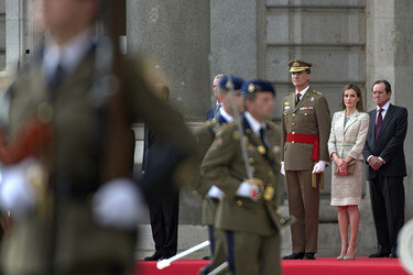 König Felipe empfängt die Armee und die Guardia Civil, Madrid