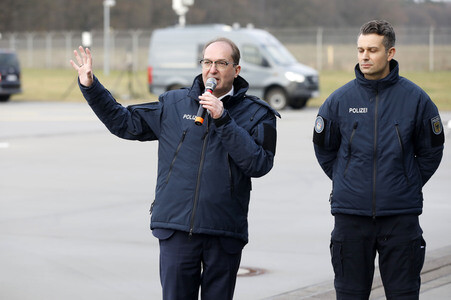 Indienststellung der Drohnenabwehreinheit der Bundespolizei in Ahrensfelde