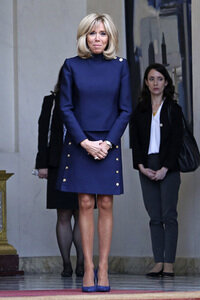 Brigitte Macron empfängt Melania Trump in Paris