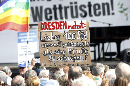 Kundgebung für Frieden im Gazastreifen in Berlin