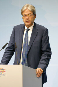 G20 Pressekonferenz von Paolo Gentiloni in Hamburg