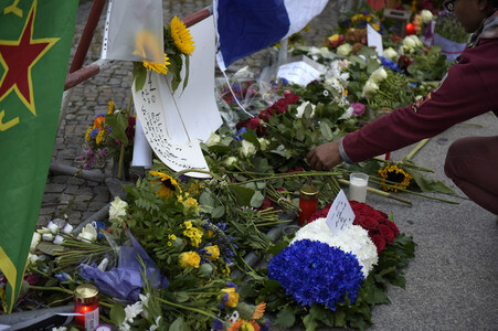 Gedenken an die Opfer des Anschlags von Nizza in Berlin