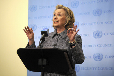 Hillary Clinton Pressekonferenz, New York