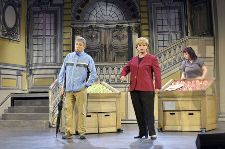 Theaterprobe 'Miss Merkel - Mord in der Uckermark' in Berlin