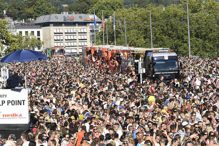Street Parade 2018 in Zürich