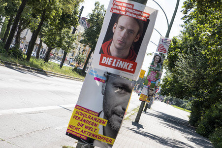 Bundestagswahlkampf-Plakate in Berlin