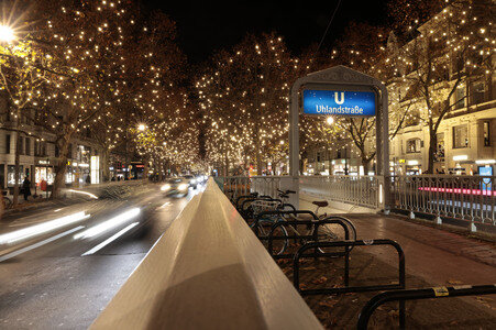 Weihnachtsbeleuchtung am Kudamm 2025 in Berlin