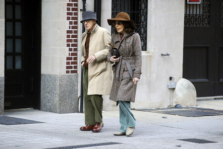 Woody Allen bei Dreharbeiten in New York