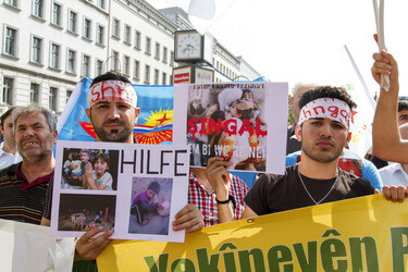 Demonstration der Jesiden, Berlin