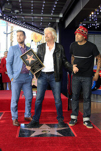 Richard Branson  erhält einen Stern auf dem Hollywood Walk of Fame in Los Angeles