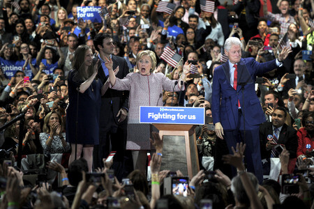 Hillary Clinton bei der NY State Democratic Primary Victory Celebration in New York