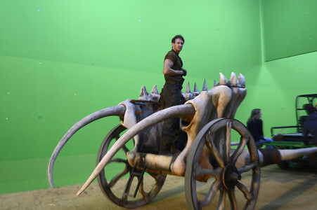 Dreharbeiten zu 'Iron Sky: The Coming Race' in Lint