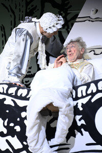 Theaterprobe 'Der eingebildet Kranke' in Berlin