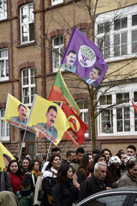 Kurden-Demonstration in Frankfurt