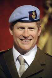 Wax Figuren der britischen Royals bei Madame Tussauds, New York