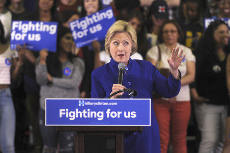Wahlkampfrede von Hillary Clinton  in Newark