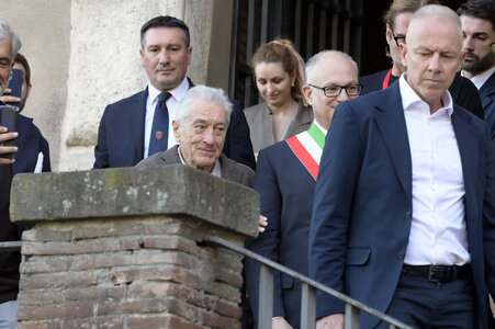 Verleihung des Lupa Capitolina an Robert De Niro in Rom