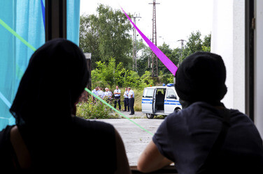 Hausbesetzung durch Aktivisten vom Rat der RÄ.P.U.B.L.I.K., Essen