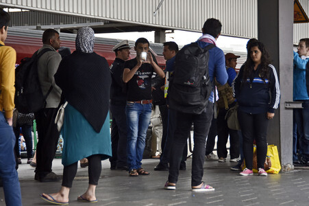 Ankunft der Flüchtlinge am Hauptbahnhof München