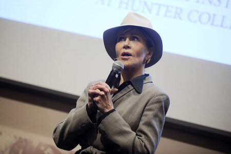 Jane Fonda spricht beim ROC Meeting in New York