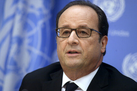 Pressekonferenz von Francois Hollande in New York