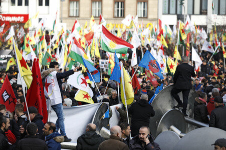 Kurden-Demo in Köln