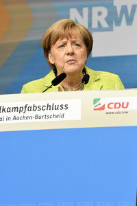 Abschlussveranstaltung der CDU im NRW Wahlkampf in Aachen