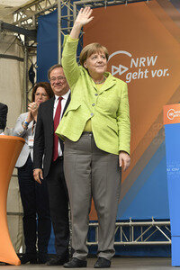 Abschlussveranstaltung der CDU im NRW Wahlkampf in Aachen