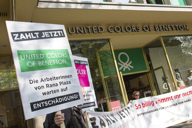 Demo zum Jahrestag des Einsturzes der Textilfabrik Rana Plaza, Berlin